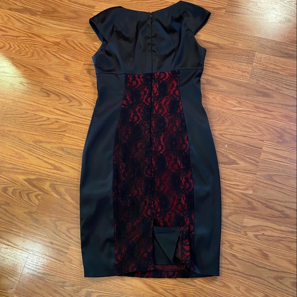 Vintage Y2K Lace Satin Slip Dress Lingerie Dress Cap Sleeve Sweetheart Dress - Picture 8 of 12